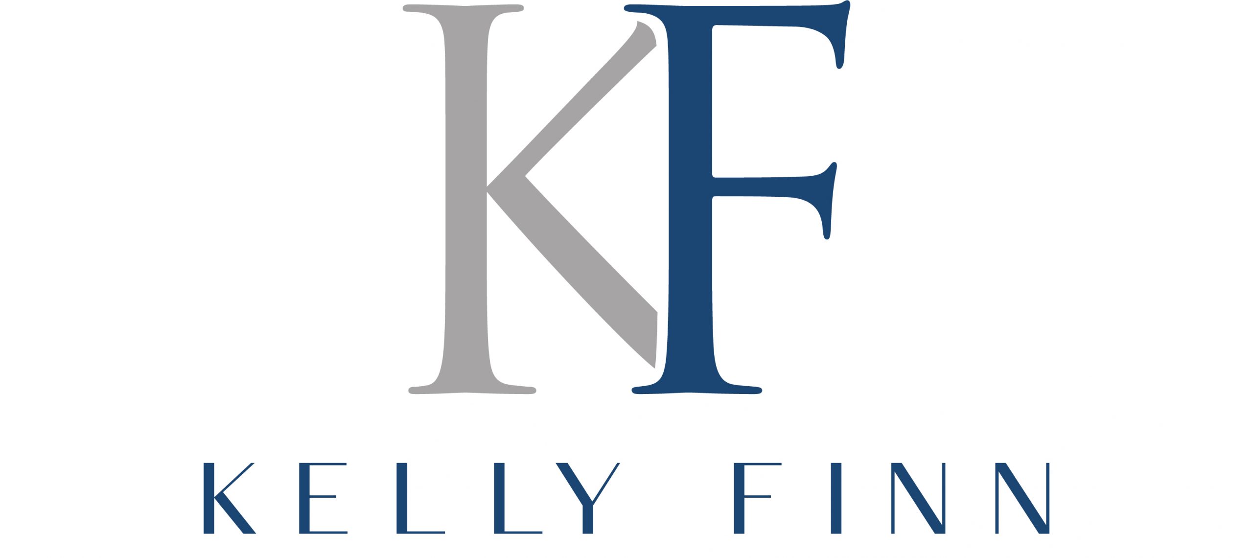 Kelly finn grey black logo